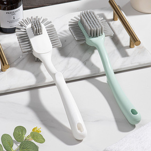 创意五面鞋刷不伤鞋双面环形去污无死角洗鞋刷子加长洗鞋子软毛