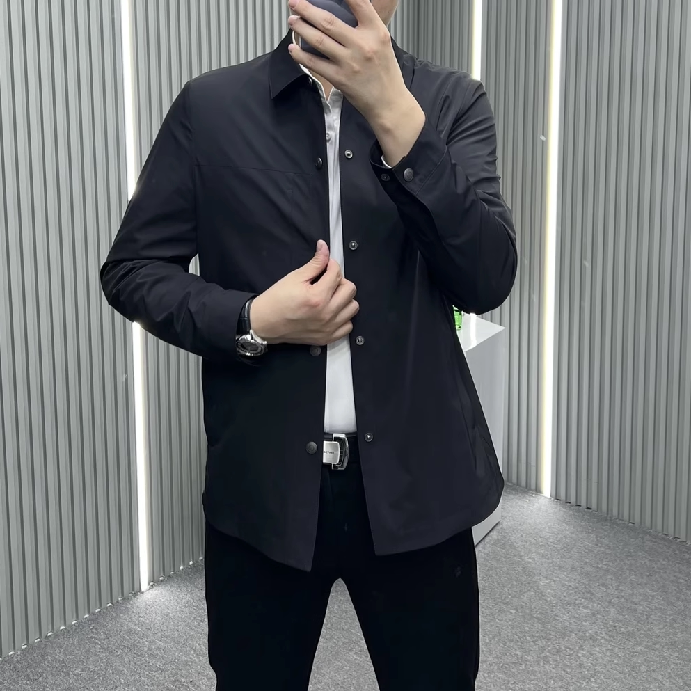 春季新款男士翻领夹克