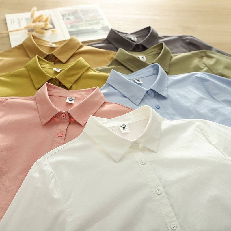 衬衫女春秋新款时尚百搭通勤OL宽松显瘦长袖打底长袖百搭文艺上衣