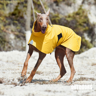 宠物冲锋衣狗狗防水防风雨衣大中小型犬户外雨披魏玛杜宾高领防雪