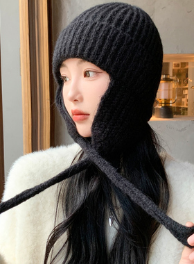 毛线帽出游韩版女秋冬显脸小