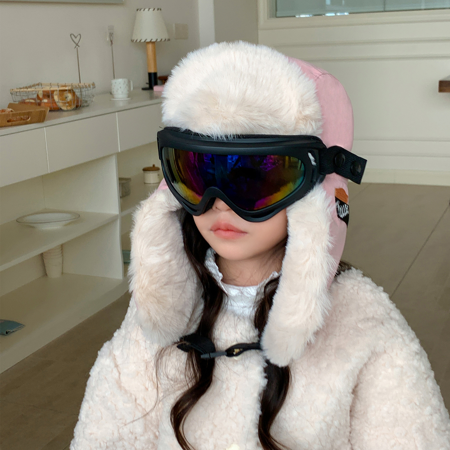 适合4到10岁儿童可爱帽保暖护耳