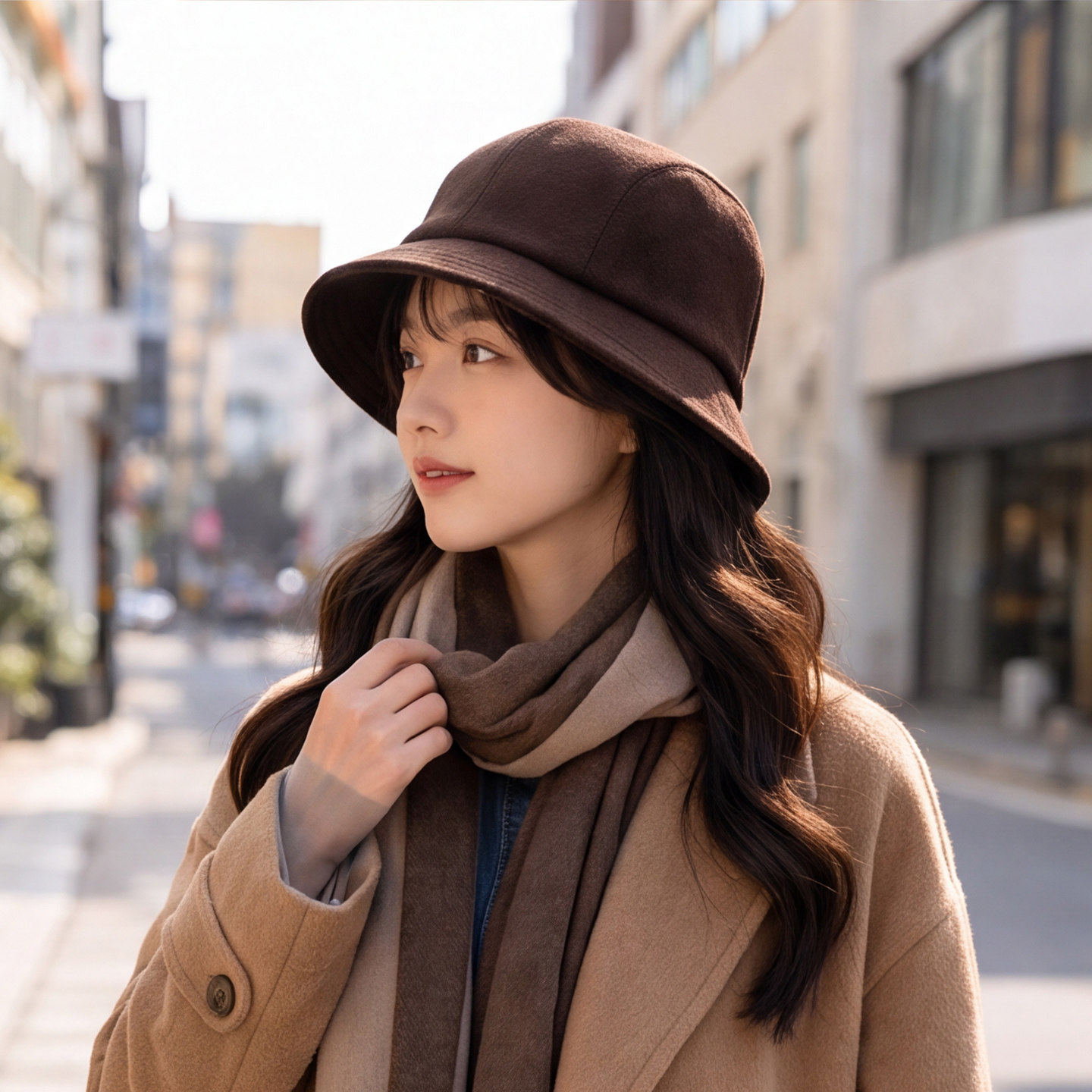 显脸小女帽秋冬时尚优雅渔夫帽2026遮阳防晒气质盆帽英伦出1024e