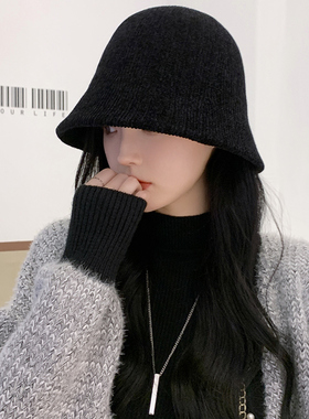 渔夫帽逛街韩版女秋冬季显脸小