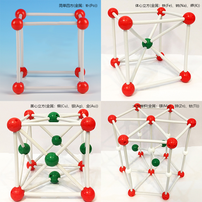 西华教仪金属晶胞自由组合搭建