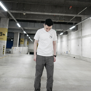 BF自制纯棉短袖 休闲潮流印花日系圆领宽松青年情侣上衣INS t恤男士