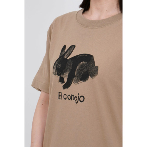 26夏季新款日系marble sud可爱萌宠兔子印花短袖纯棉休闲文艺T恤