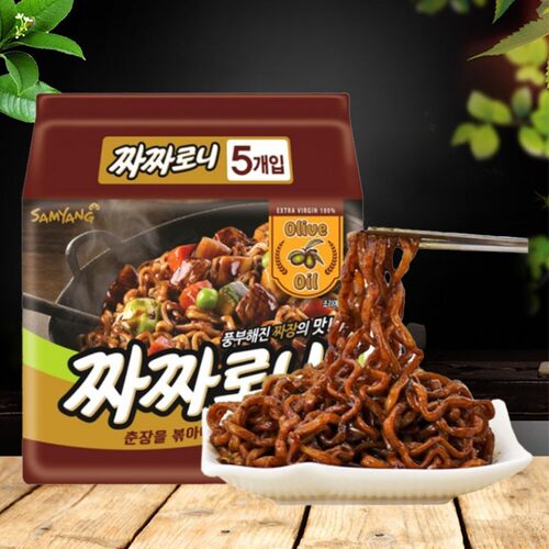 韩国炸酱面速食方便面干拌面