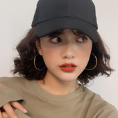 s925纯银针夸张欧美大圆圈圈耳环女2024新款 潮韩国气质网红耳圈金