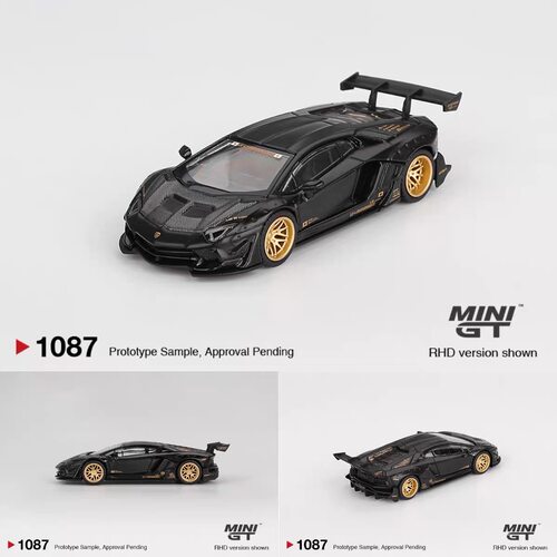 【现货】MINIGT [1087] 1/64 兰博基尼大牛LB限定黑合金车模