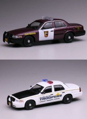 596 model 福特cv 明尼苏达州警 阿拉斯加州警 合金汽车模型