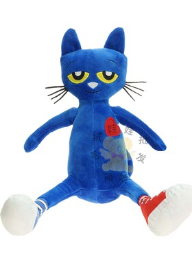 皮特猫蓝色儿童玩具礼物毛绒公仔