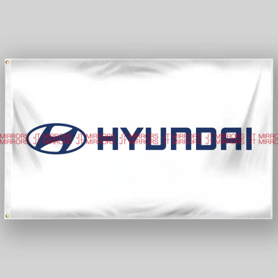 现代汽车公司户外活动背景车友会车队旗帜定制定做Hyundai flag