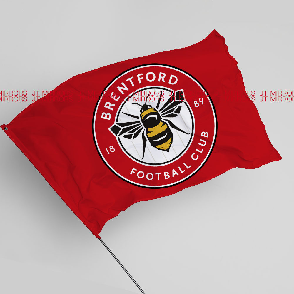 英超布伦特福德足球俱乐部球队周边队旗定做Brentford F.C. flag