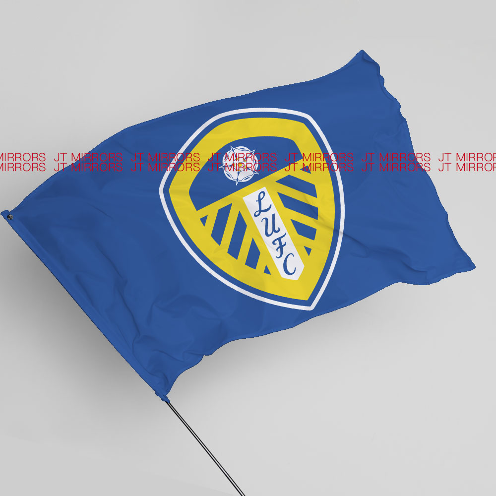 英超联赛利兹联足球俱乐部球队周边队旗定做Leeds United FC flag