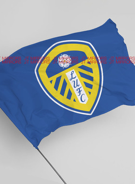 英超联赛利兹联足球俱乐部球队周边队旗定做Leeds United FC flag
