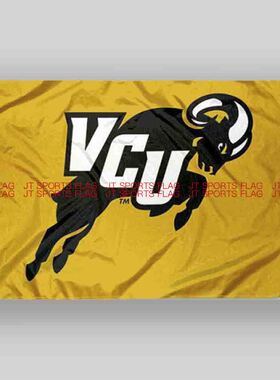 NCAA弗吉尼亚联邦公羊旗帜队旗Virginia Commonwealth Rams Flag