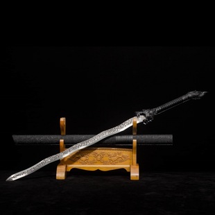龙泉火龙宝剑金蛇剑蛇形剑高铬钢一体冷兵器影视刀剑唐剑未开刃