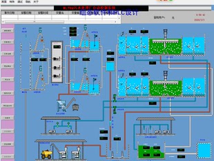 东升庙污水处理厂自动控制组态王6.53系统301点, 带曲线报表报警