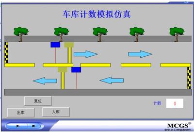 停车场西门子S71200PLC和mcgs77联机程序带io表运行视频博途V15.1