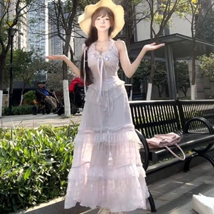 【现货】瑞茜·威瑟斯 赴约山海 夏温柔风法式设计感显瘦上衣长裙