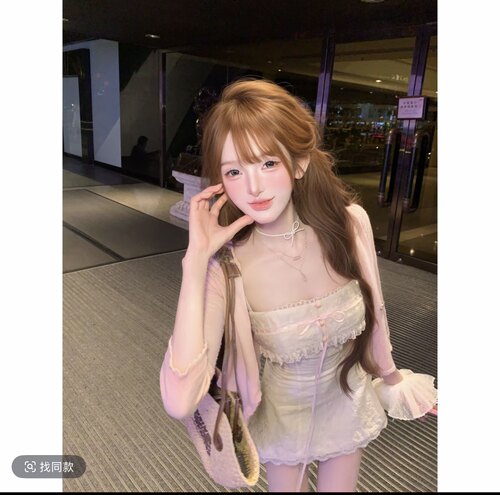 【现货】瑞茜·威瑟斯 晨曦纯露 夏季纯欲风法式设计开衫连衣裙