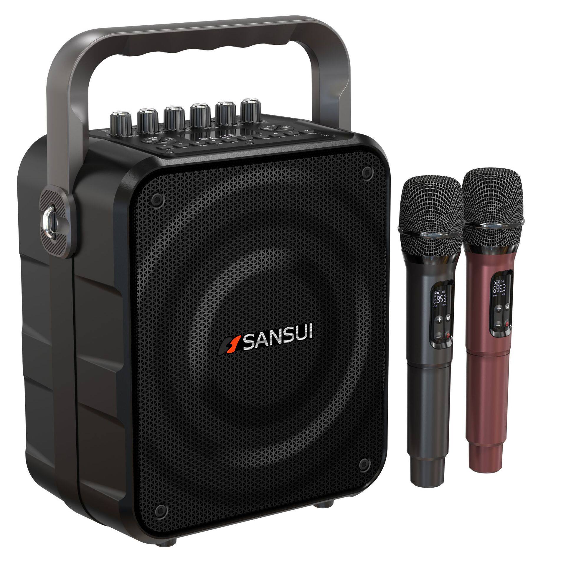 Sansui/山水K58蓝牙音箱响双话筒广场舞直播乐器演奏唱歌晨