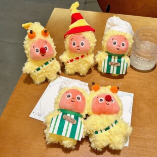 立体星星人公仔适用华为freebudspro3保护套freeclip保护壳freebuds6i毛绒freebus5i一体式5代无线蓝牙耳机4i