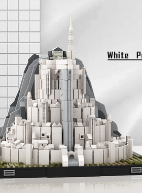 A0762魔戒米那斯提力斯积木电影指环王刚铎首都MOC-140900积木