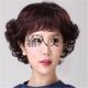 反翘假发女短发中老年真发发套短卷发复古风妈妈假发女全头套自然