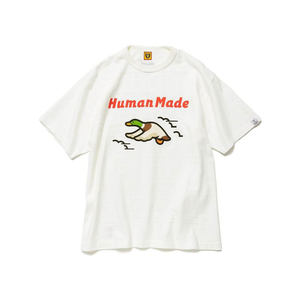 现货24新款human made短袖T恤T-SHIRT#2302卡通飞鸭竹节棉半袖男