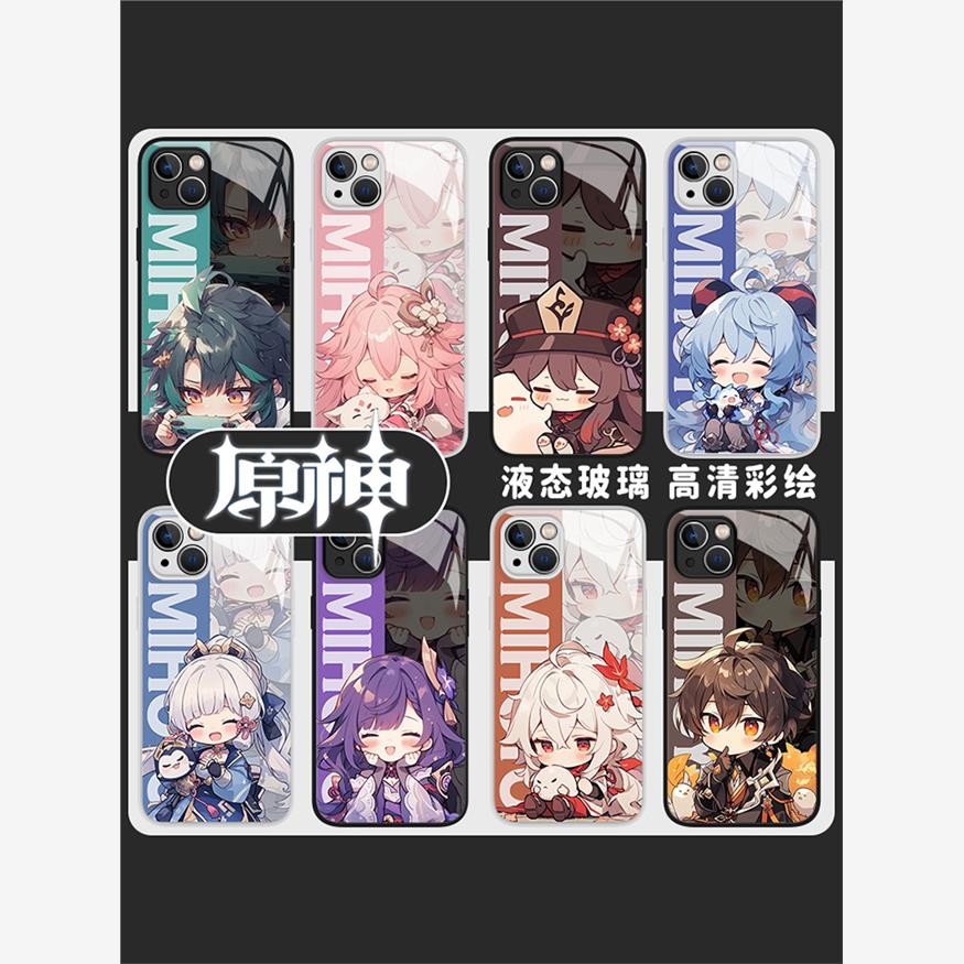 原神手机壳适用华为p60万叶mate50pro荣耀100雷电将军nova12神里绫华11胡桃90魈40甘雨30八重神子10套9/8/7se