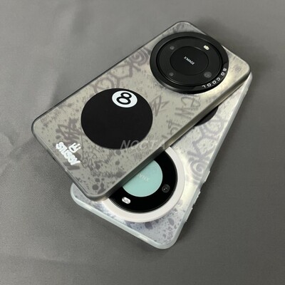 潮牌stussy斯图西适用于华为mate60pro手机壳桌球黑8小米14Ultra高级感苹果15ProMax全包欧美风格防摔保护套