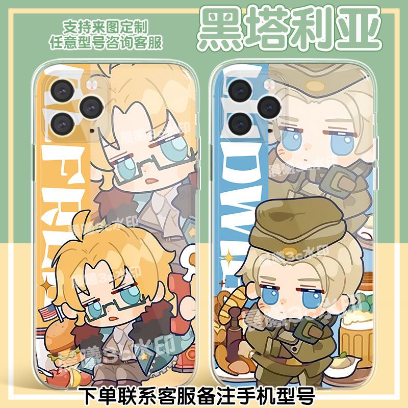 王耀手机壳黑塔利亚适用意呆利OPPO/A11/32/556/K10/8/R9s/2/SE/N/4G/9/7X/5/4/3/10/PRO+/findX7/X6/X5PRO+R