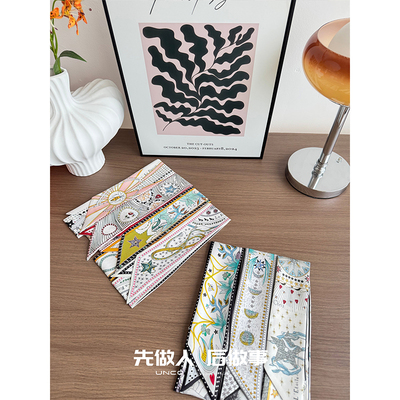 超美塔罗牌系列印花长条丝巾