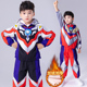 奥特曼衣服儿童秋冬装套装2025新款加绒加厚冬季蜘蛛侠男童装潮酷