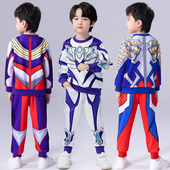 赛罗奥特曼衣服春装 潮 春秋运动帅气蜘蛛侠儿童装 男童卫衣套装 新款