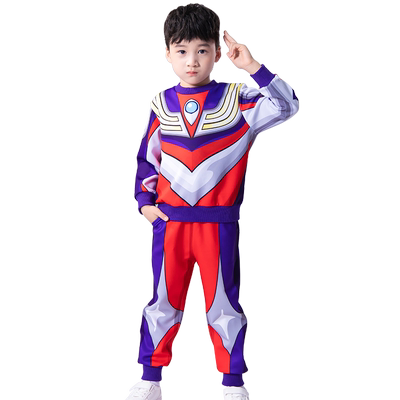 Ultraman奥特曼春装男童帅气套装