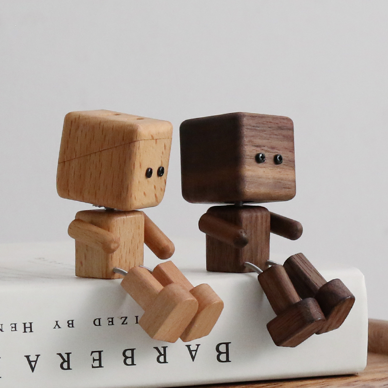 创意车载摆件可动人偶桌面小摆件