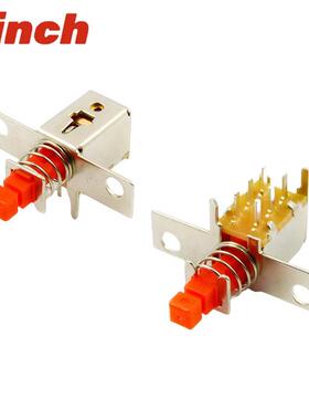 琴键开关 12脚6脚A8脚03直键自锁无锁按键D单排3脚ps-12eUUP0C522