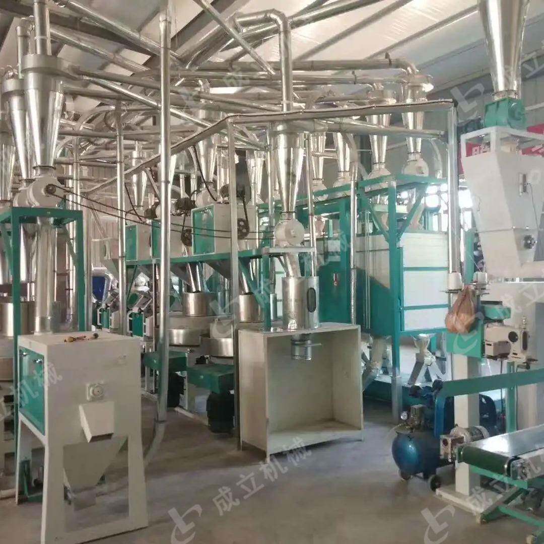小石磨面粉型机 上全自动磨石面粉海机 枣庄石磨面粉机