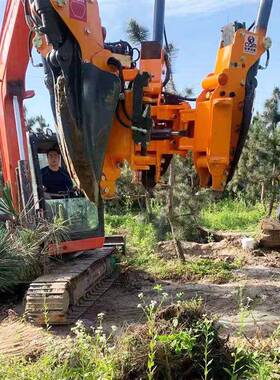 头挖掘机挖树机现QUU 货改装加树机大型液压大树履带移树机带土挖