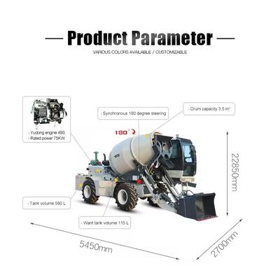 2.6cubic mbile seelf loading concreot m121ixe r truck