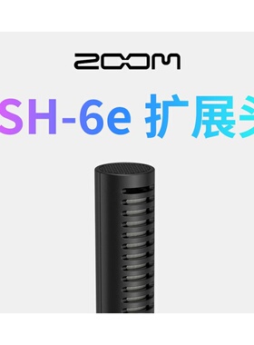 ZOOM SSH-6e 立体声枪式录音机话筒麦克风头适配H5studio/H6E