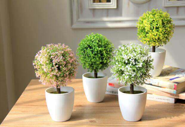 Mini Artificial Plants Flower art bonsai Decoration Small potted flowers and plants a decoration ornament Mobile counters Decorationin the Home accessories , Vase/Flower/Artificial flowers/Imitation jewelry , Bonsai plant simulation  category - from Buy2taobao.com to provide professional Taobao agent buy service