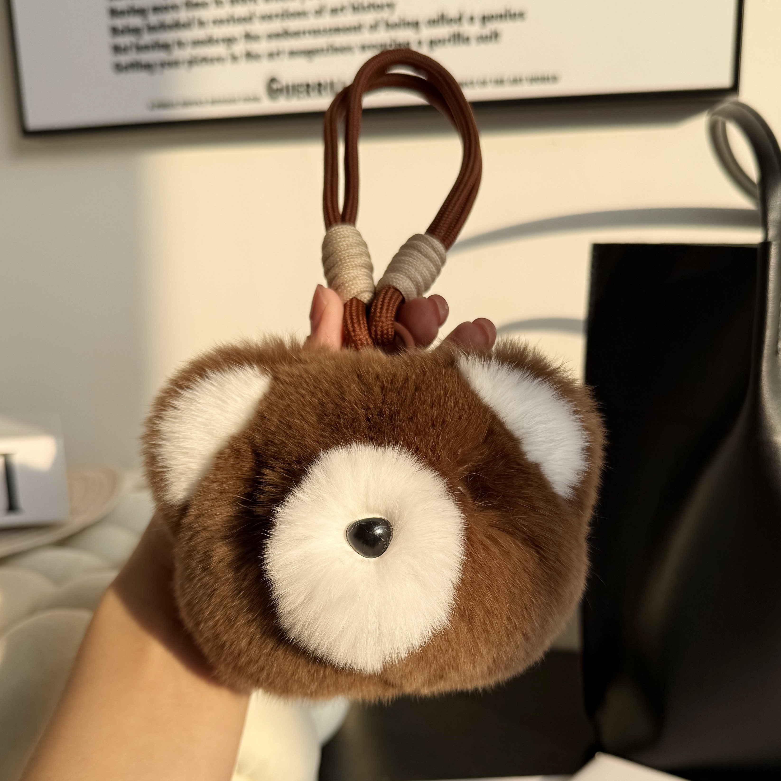 可爱真獭兔毛小熊毛绒书包挂件网红汽车钥匙扣包包挂饰公仔玩偶,服饰配件/皮带/帽子/围巾,包挂件,淘宝优惠券,粉丝福利购,淘宝优惠卷