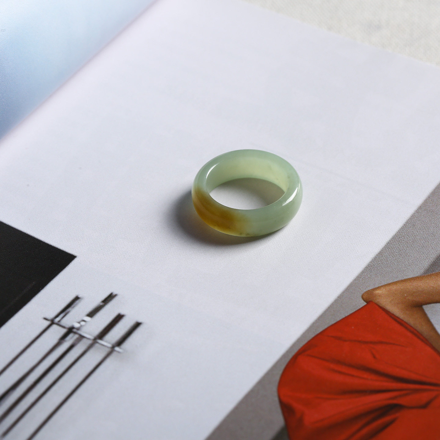 18号戒指 新疆和田玉黄口料糖黄玉中宽泥鳅背素圈指环 1606,珠宝/钻石/翡翠,手饰,淘宝优惠券,粉丝福利购,淘宝优惠卷