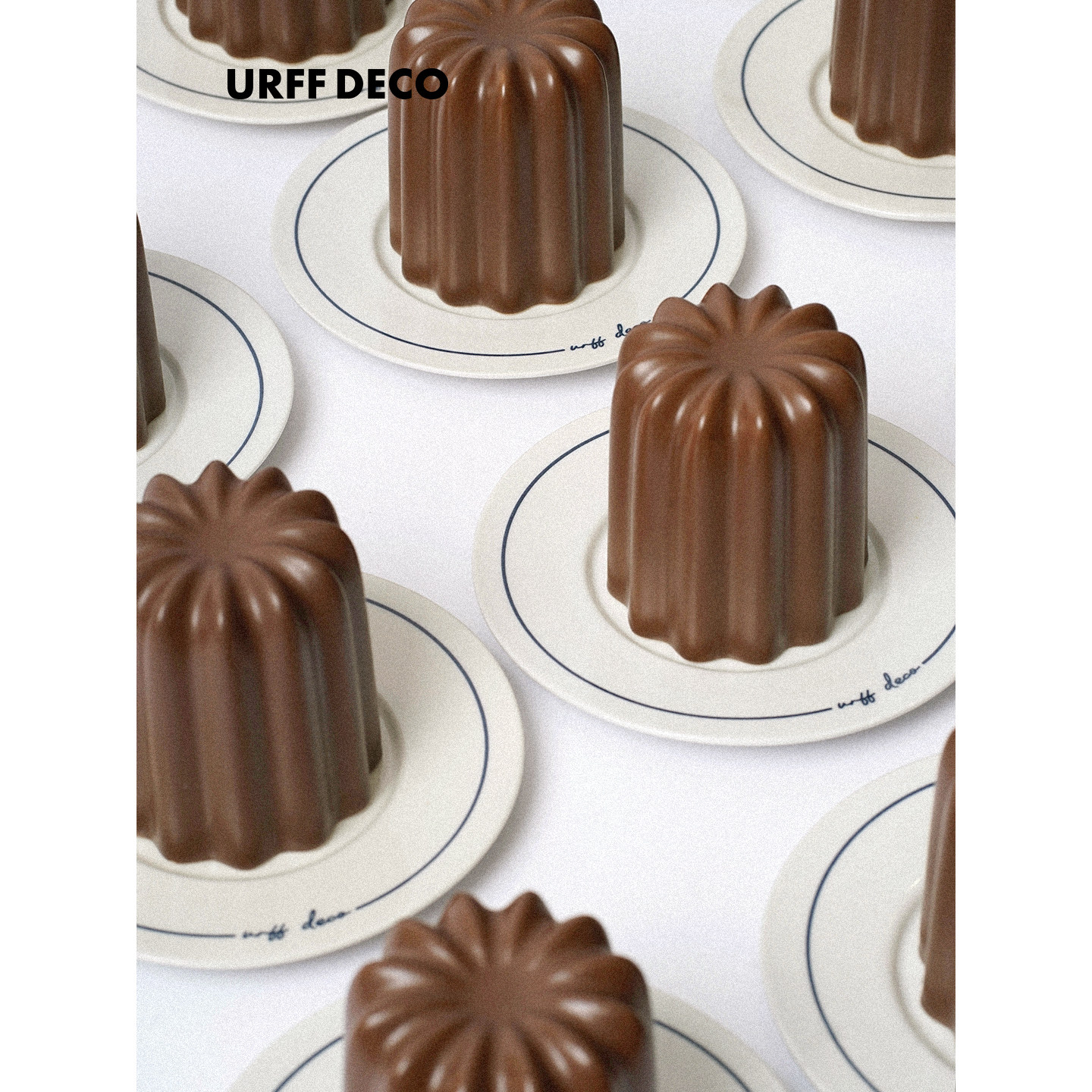 URFF DECO 可露丽牙线罐创意陶瓷牙签收纳盒罐子桌面储存原创设计