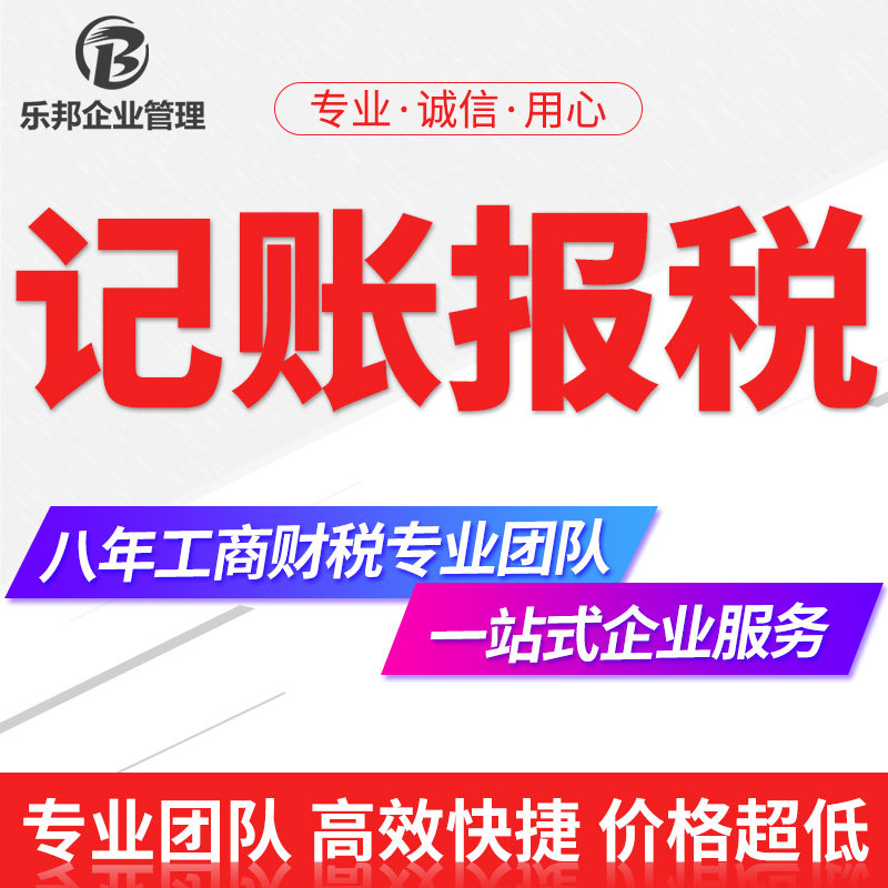全国个体户公司代理记账报税专业会计服务