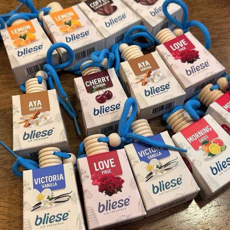马来西亚原装Bliese车载香薰哈密瓜咖啡特产伴手礼